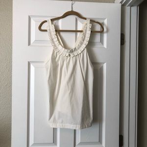 J Crew tank w/scallop neck and cross back
